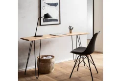 Skrivebord Wohnling Heltre 150 cm Trekantet kant med hårnålben Landlig stil