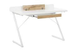 Skrivebord 120 x 60 cm Hvit/Lyst tre FOCUS