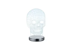 Skull Bordlampe LED Krom