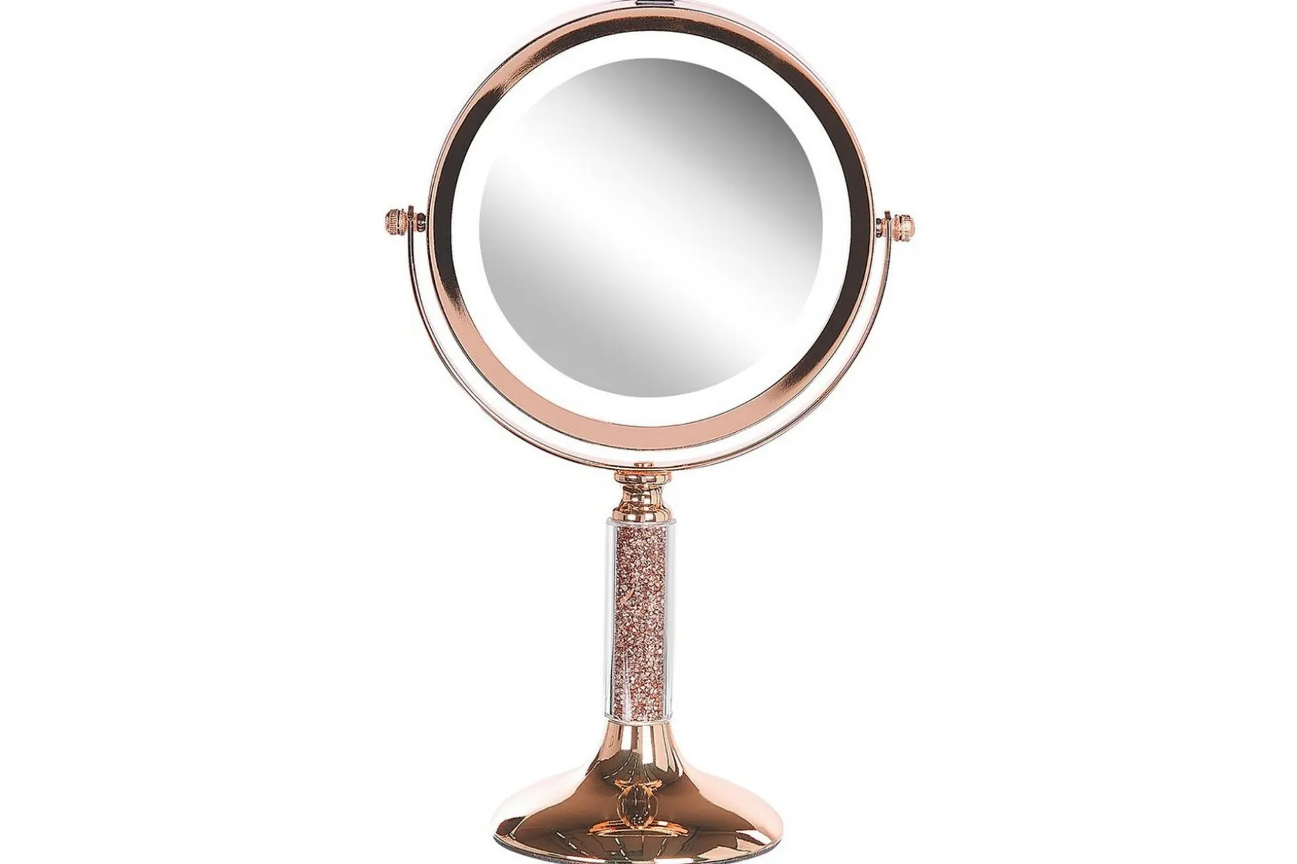 Sminkspegel Beliani Baixas Guld/svart Rose||GOLD