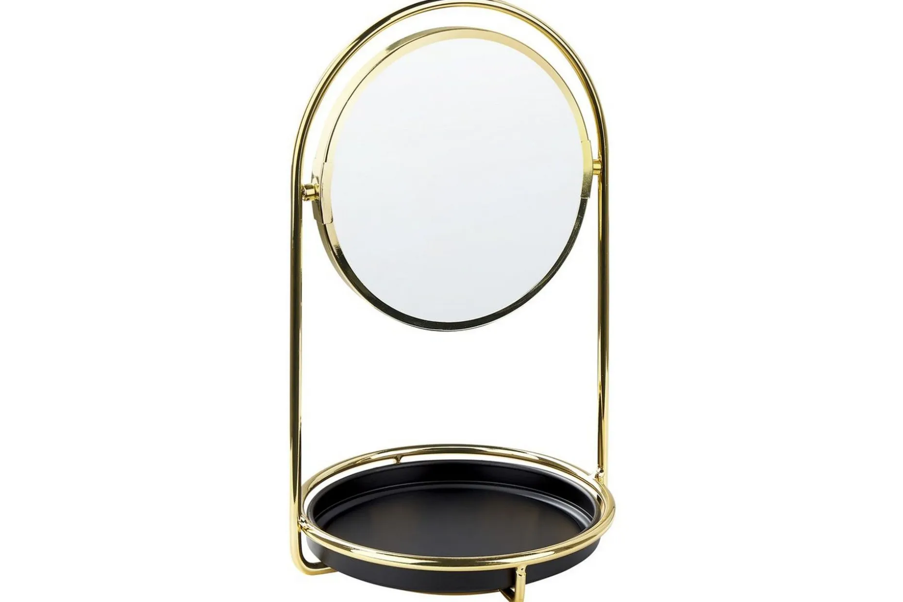 Sminkspegel Beliani Indre GOLD||Black