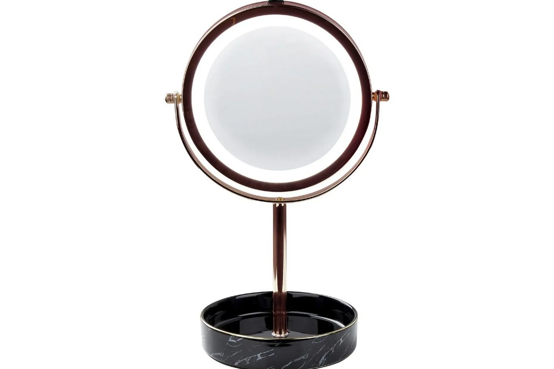 Sminkspegel Beliani Savoie Guld/Svart Rose||Black