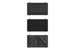 Smørbrødgrill Black+Decker Sandwich Waffle