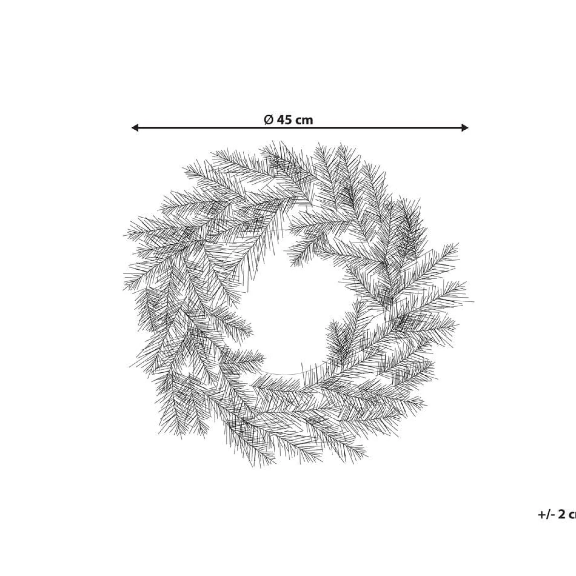 Snødekt julekrans Albini