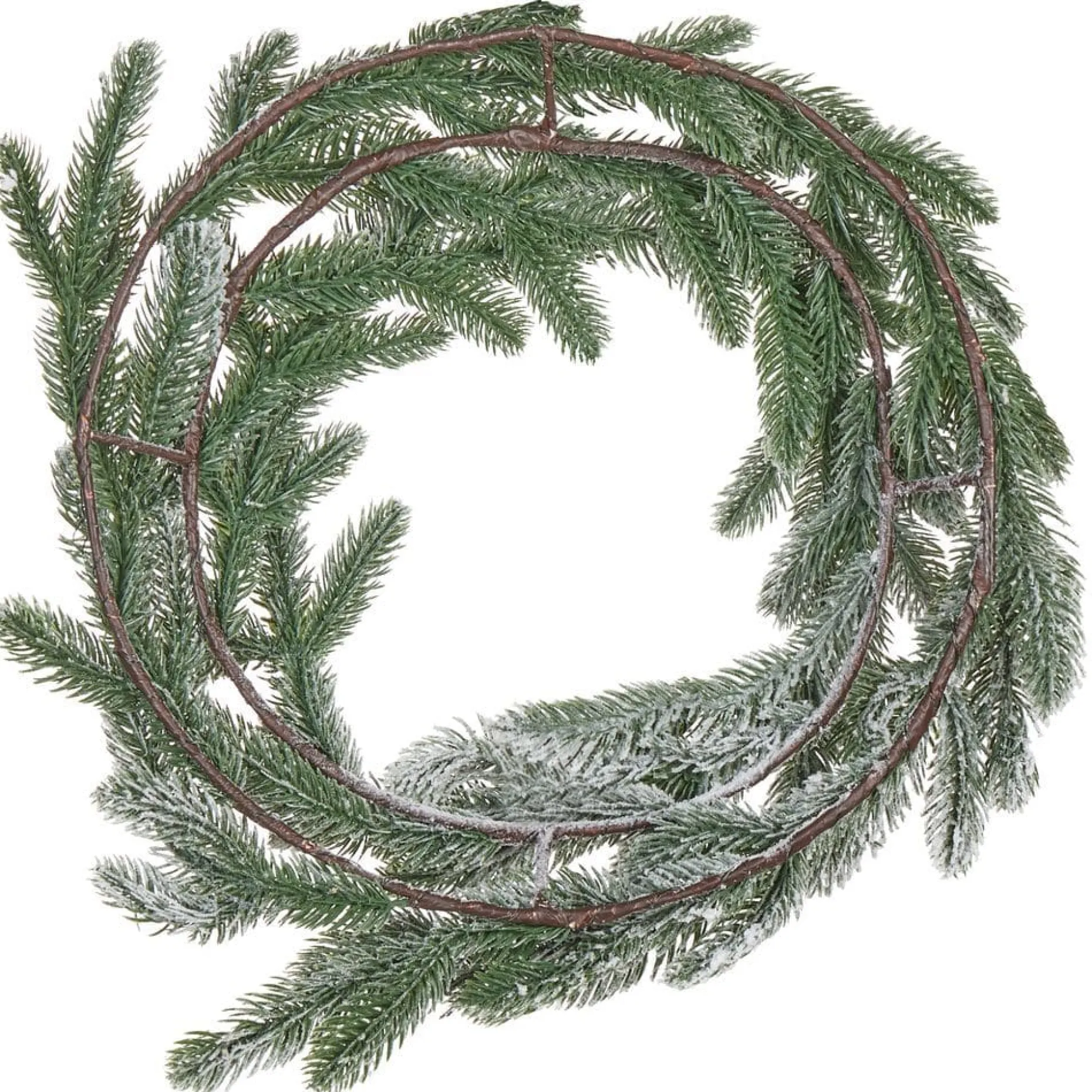 Snødekt julekrans Albini
