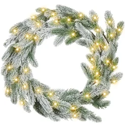 Snødekt julekrans Albini