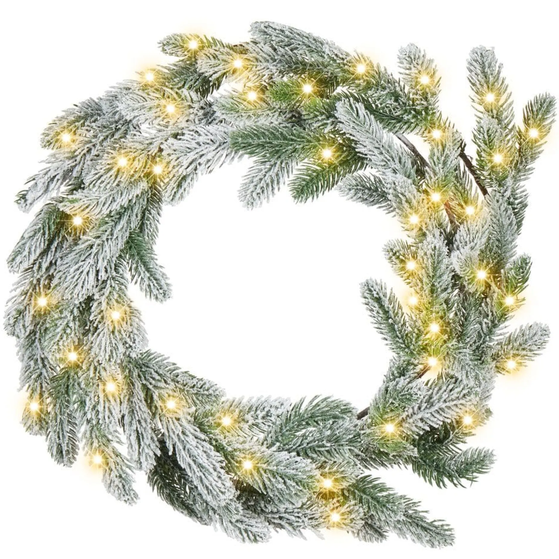 Snødekt julekrans Albini