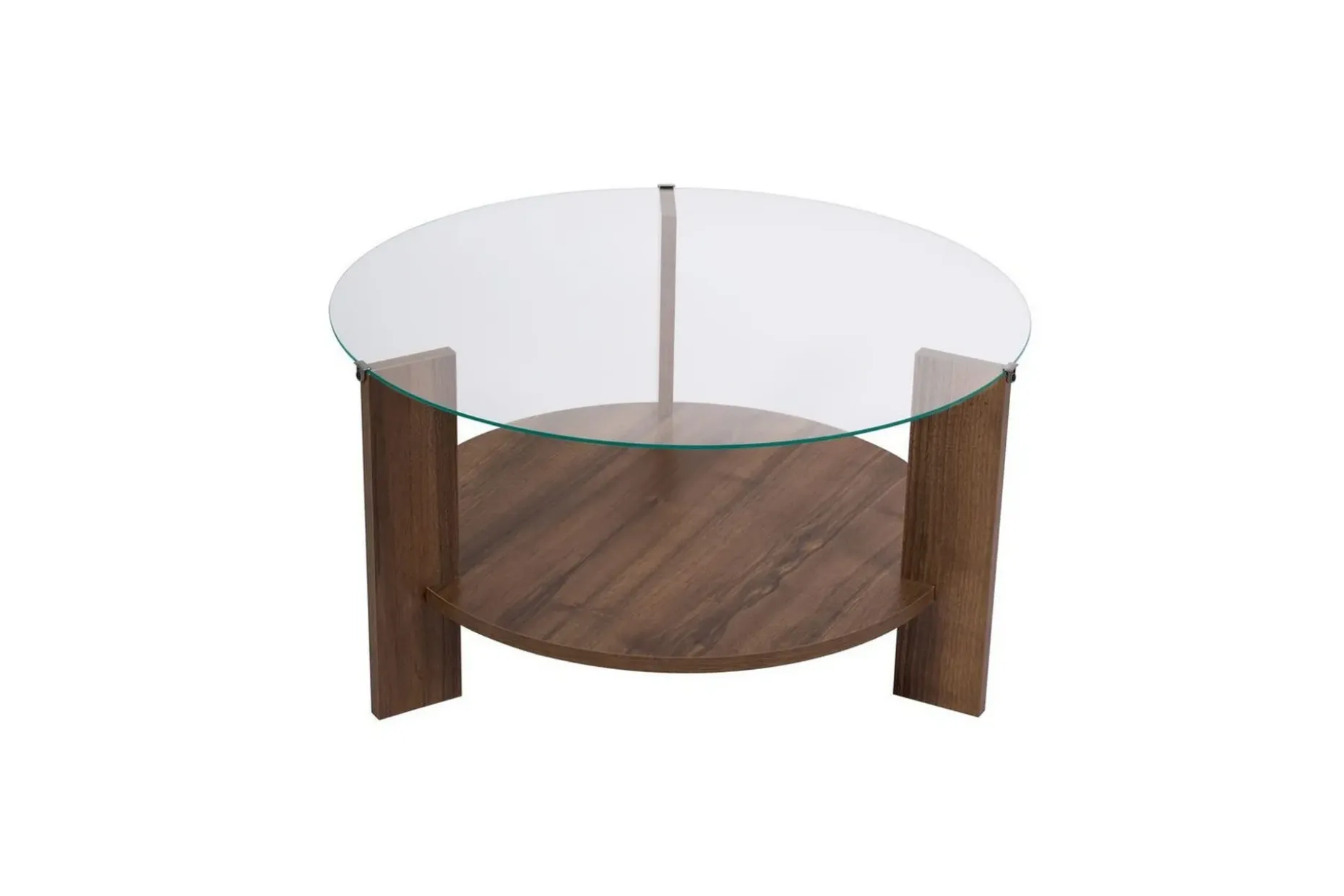 Sofabord Clara 75 cm med Glassplate