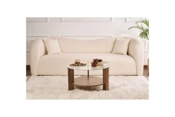 Sofabord Clara 75 cm med Glassplate