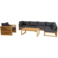 Sofabord HOME4YOU Serenity 120x80x45 cm teak