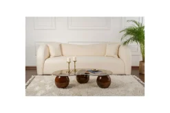 Sofabord Sphere Valnøtt / Bronse