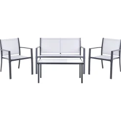 Sofagruppe utendørs med bord 4-seter Ferretti