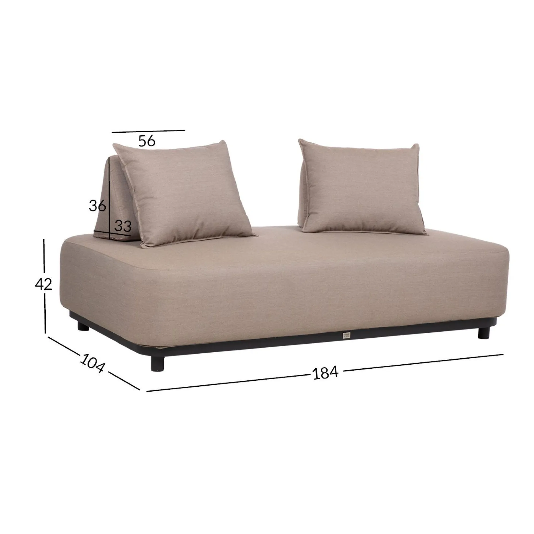 Sofa HOME4YOU Amore 2-seter Beige