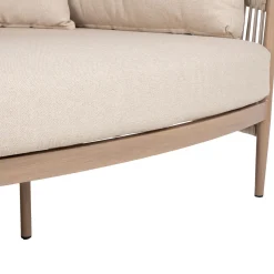 Sofa HOME4YOU Medina 163,5x135x71,5 cm beige