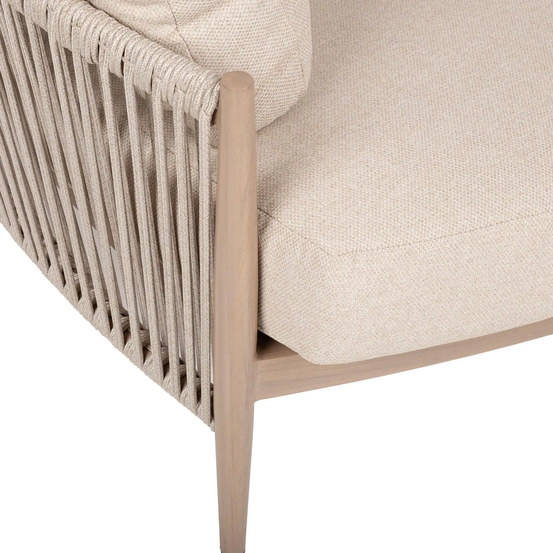 Sofa HOME4YOU Medina 163,5x135x71,5 cm beige