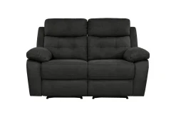 Sofa 2-seter Lannilis Antrasitt, Stoff/tre/metall
