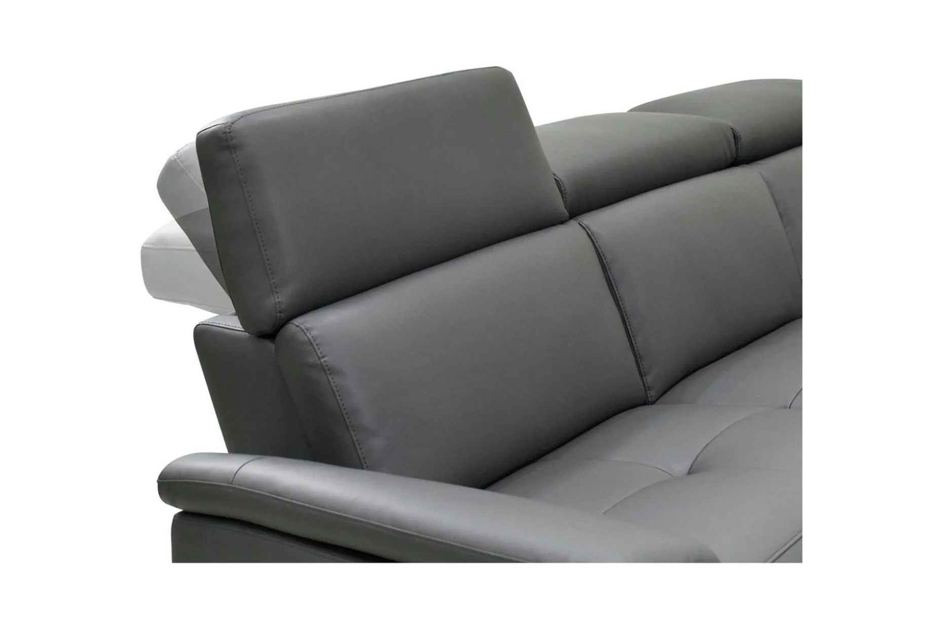 Sofa 2-seter Pareli Grå, Lær/PU, Elektrisk recliner