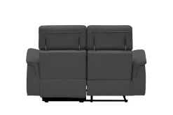 Sofa 2-seter Pareli Grå, Lær/PU, Elektrisk recliner