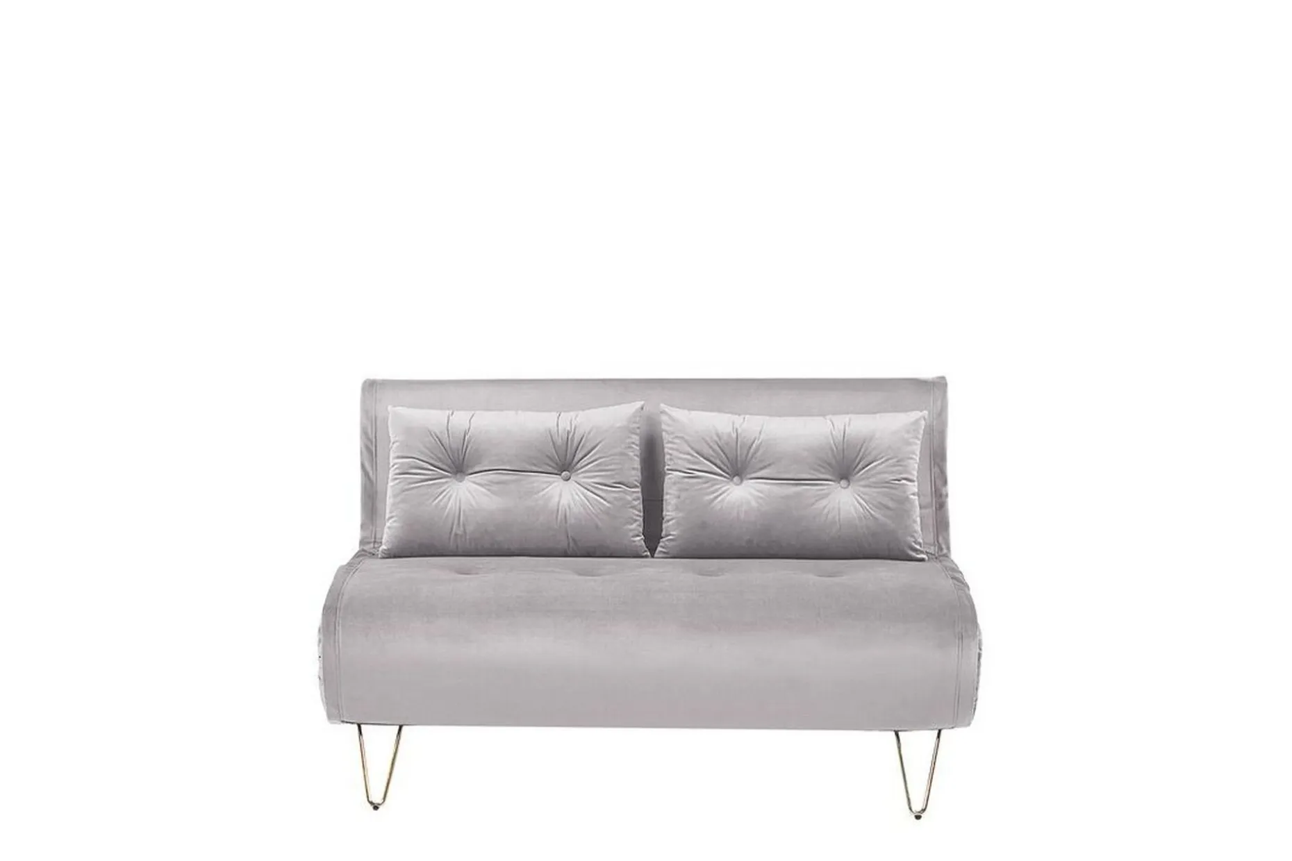 Sofa 2-seters Fløyel grå VESTFOLD