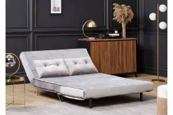 Sofa 2-seters Fløyel grå VESTFOLD