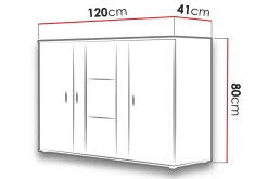 Soho Kommode 41x120 cm LED-belysning
