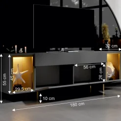 Sosan TV-benk 180x55x32 cm
