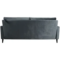 Sovesofa HOME4YOU Anna med oppbevaringsboks Grå fløyel