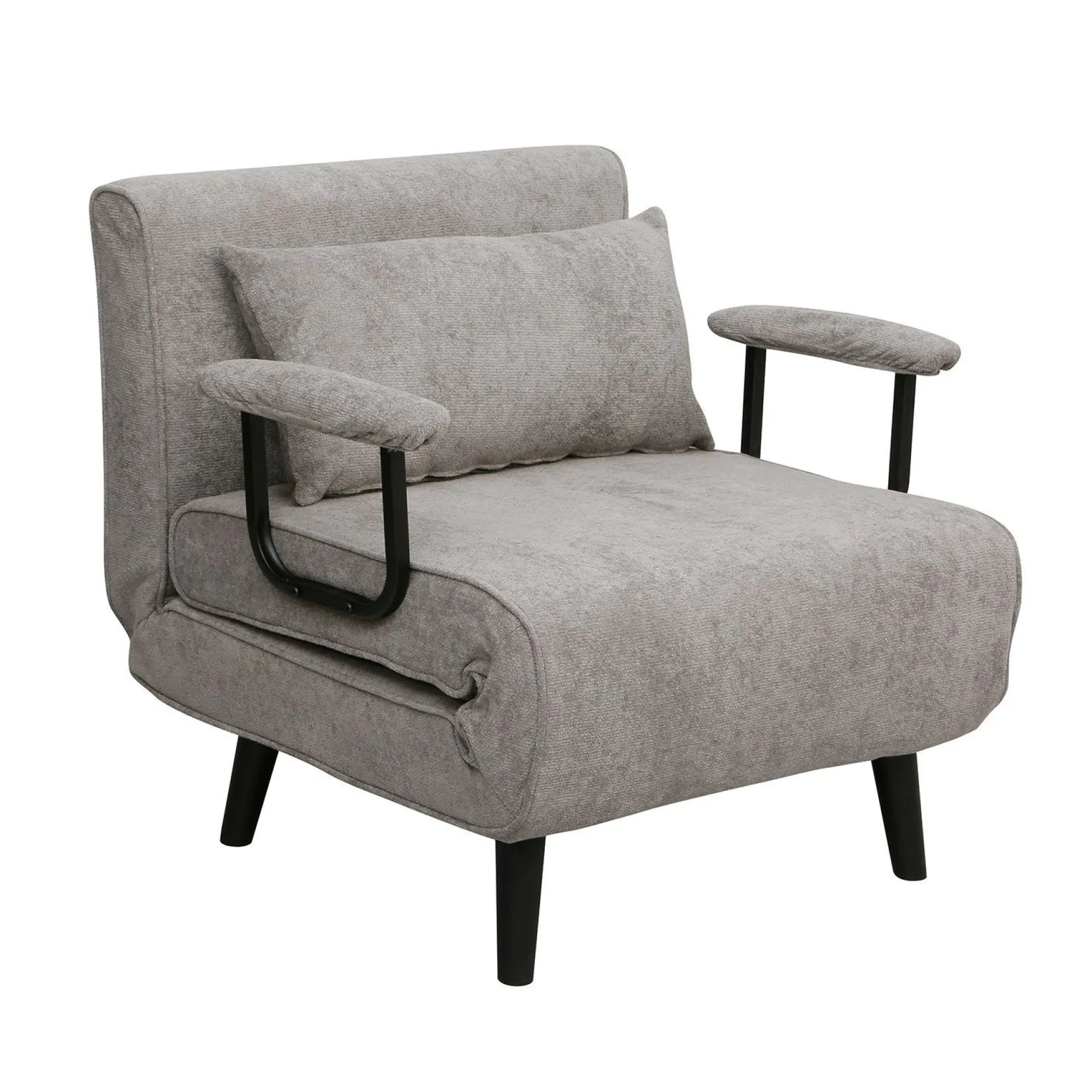 Sovesofa-lenestol HOME4YOU Hannes 76,5x84x81 cm grå