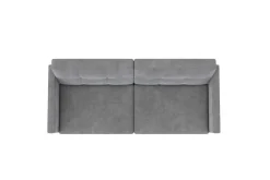 Sovesofa Lilly Lys grå, Fløyel