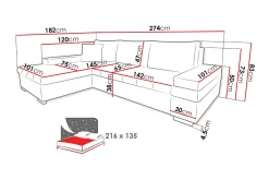 Sovesofa med divan
