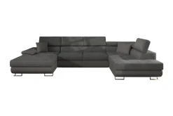 Sovesofa 4-seters U-formet 345x202 cm Høyre