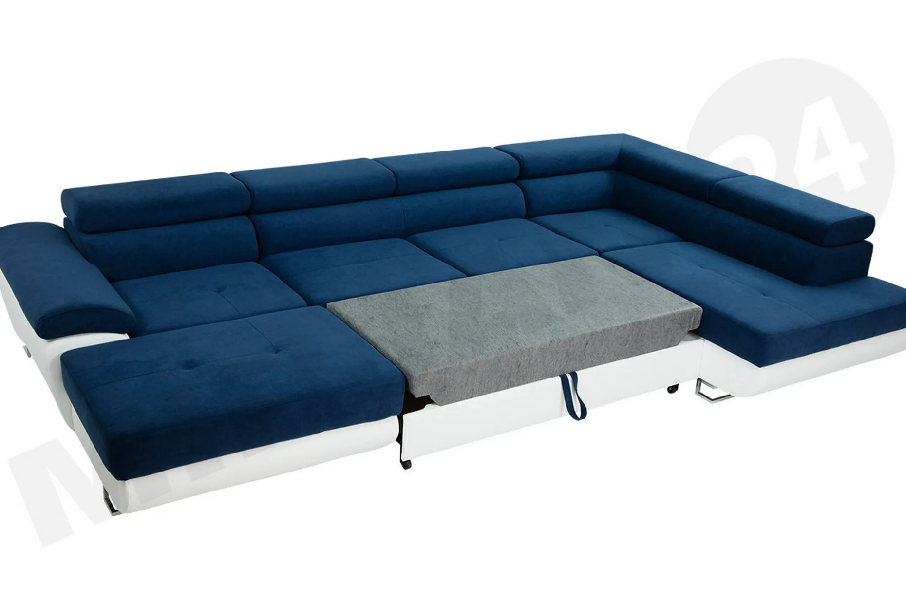Sovesofa 4-seters U-formet 345x202 cm Venstre