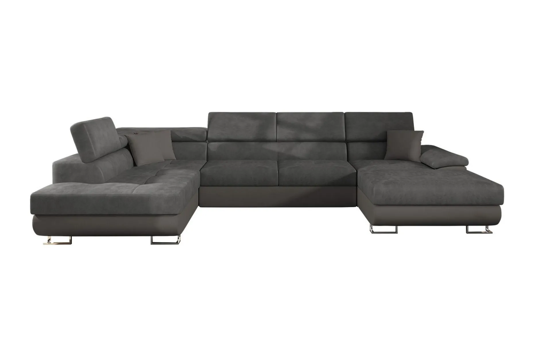 Sovesofa 4-seters U-formet 345x202 cm Venstre
