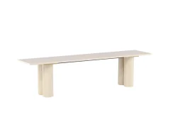 Spisebenk Olivia 40x180x45 cm Hvit