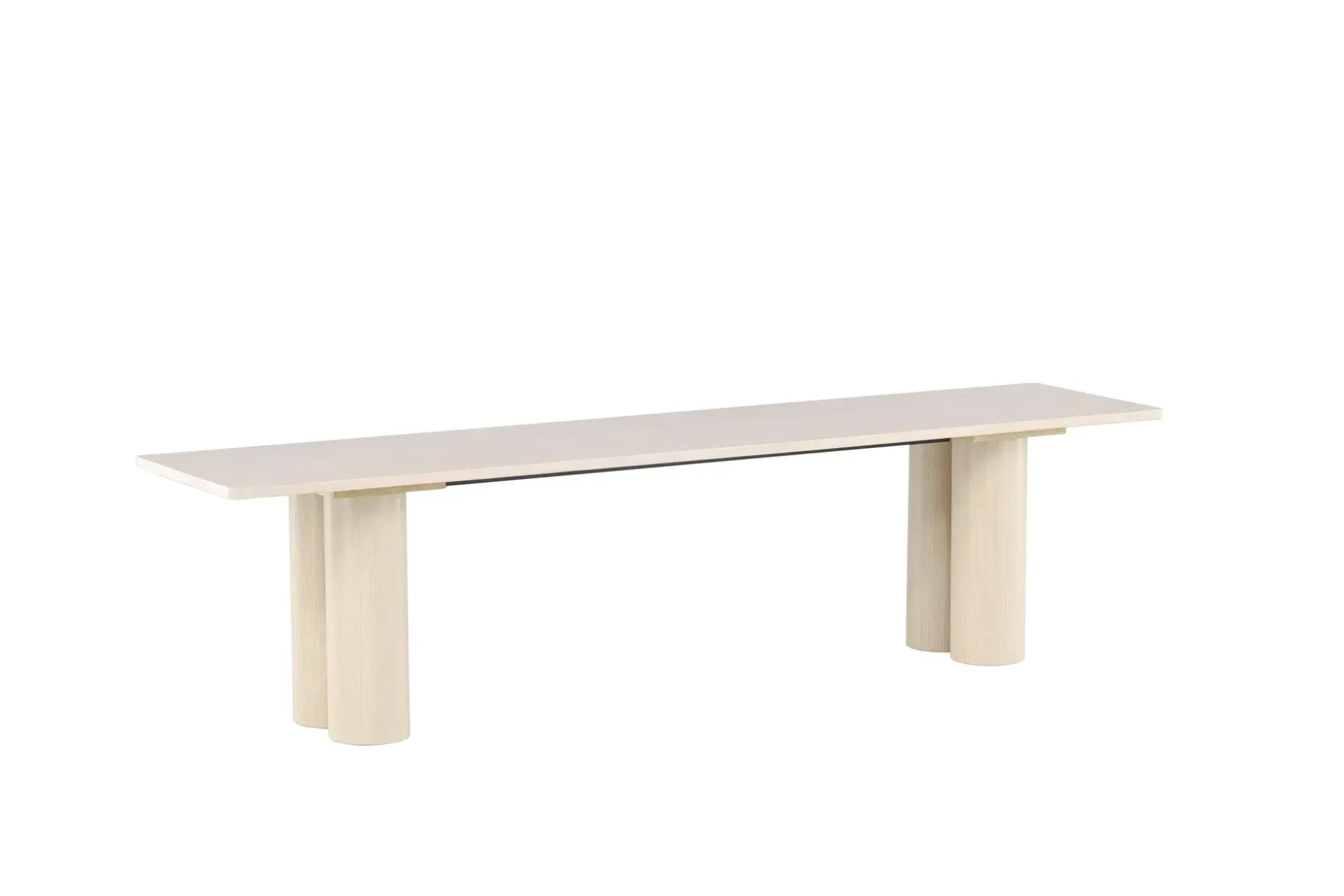 Spisebenk Olivia 40x180x45 cm Hvit