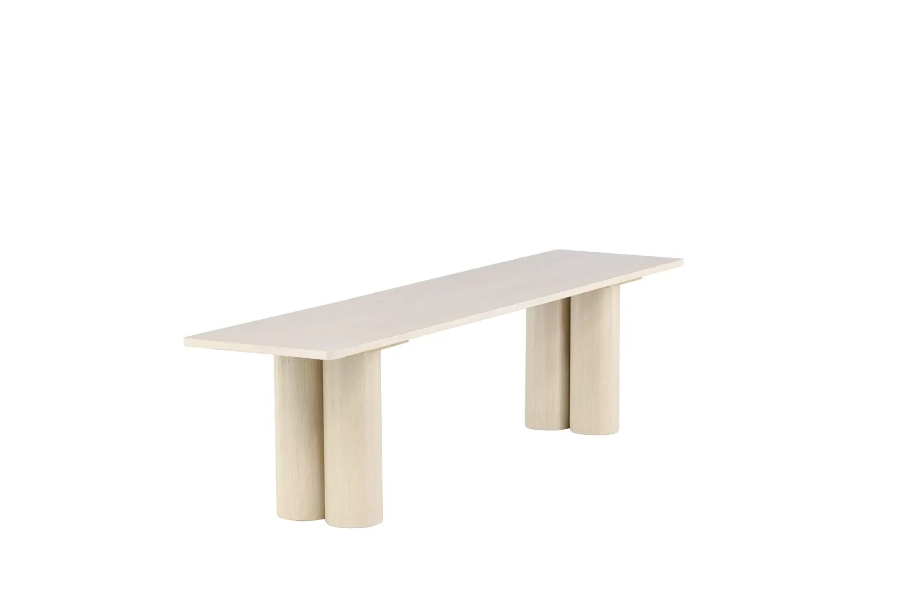 Spisebenk Olivia 40x180x45 cm Hvit