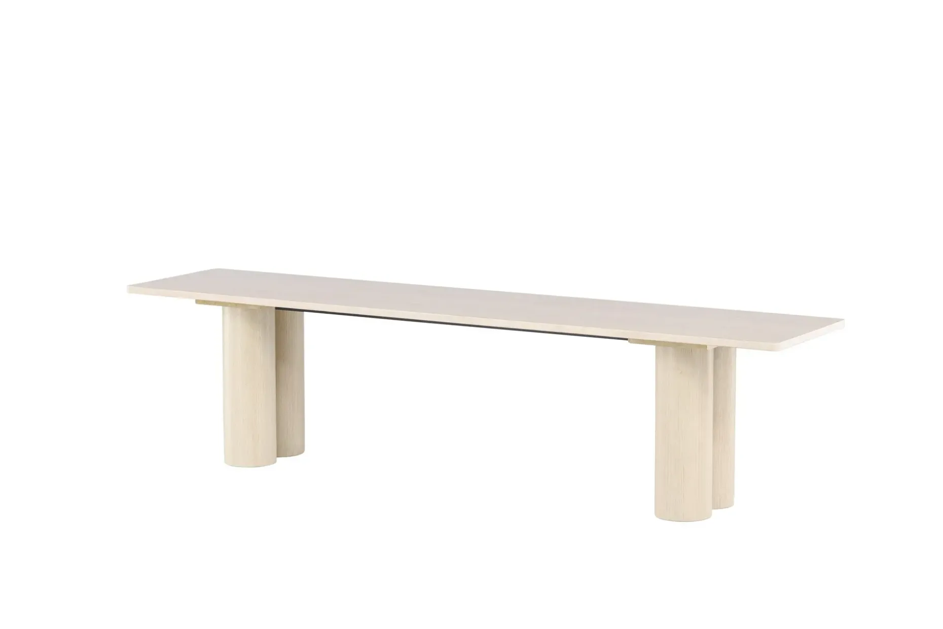 Spisebenk Olivia 40x180x45 cm Hvit