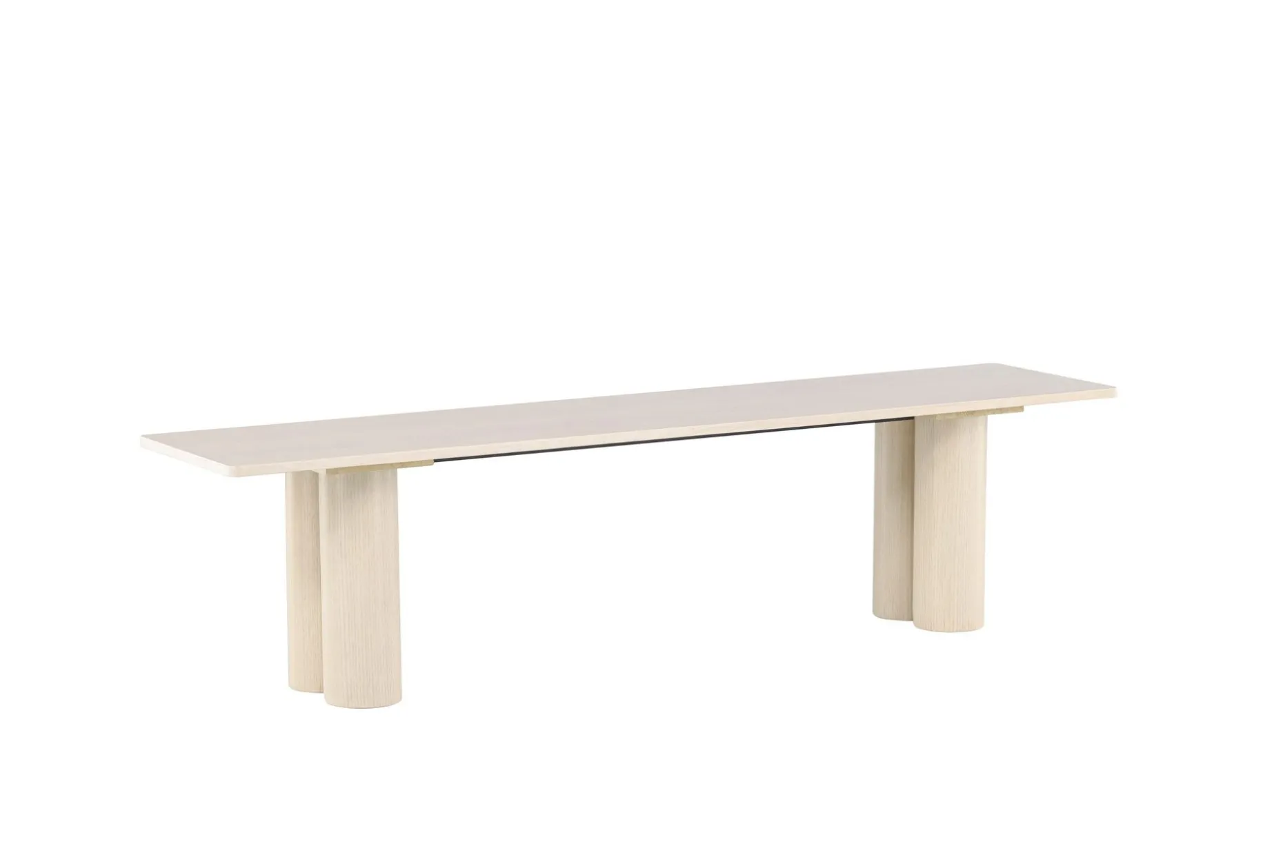 Spisebenk Olivia 40x180x45 cm Hvit
