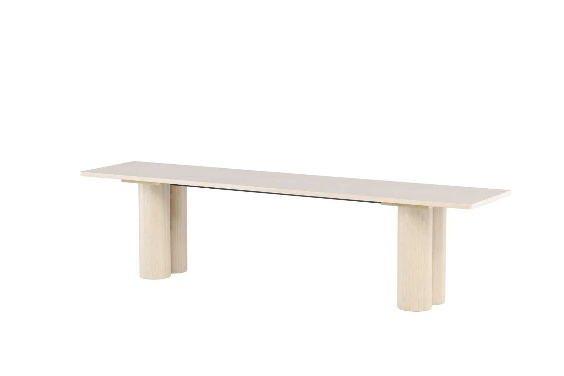 Spisebenk Olivia 40x180x45 cm Hvit