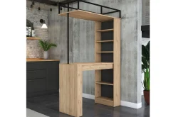 Spisebord Beloumont Valnøtt / Svart