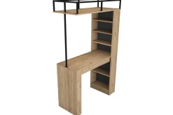 Spisebord Beloumont Valnøtt / Svart