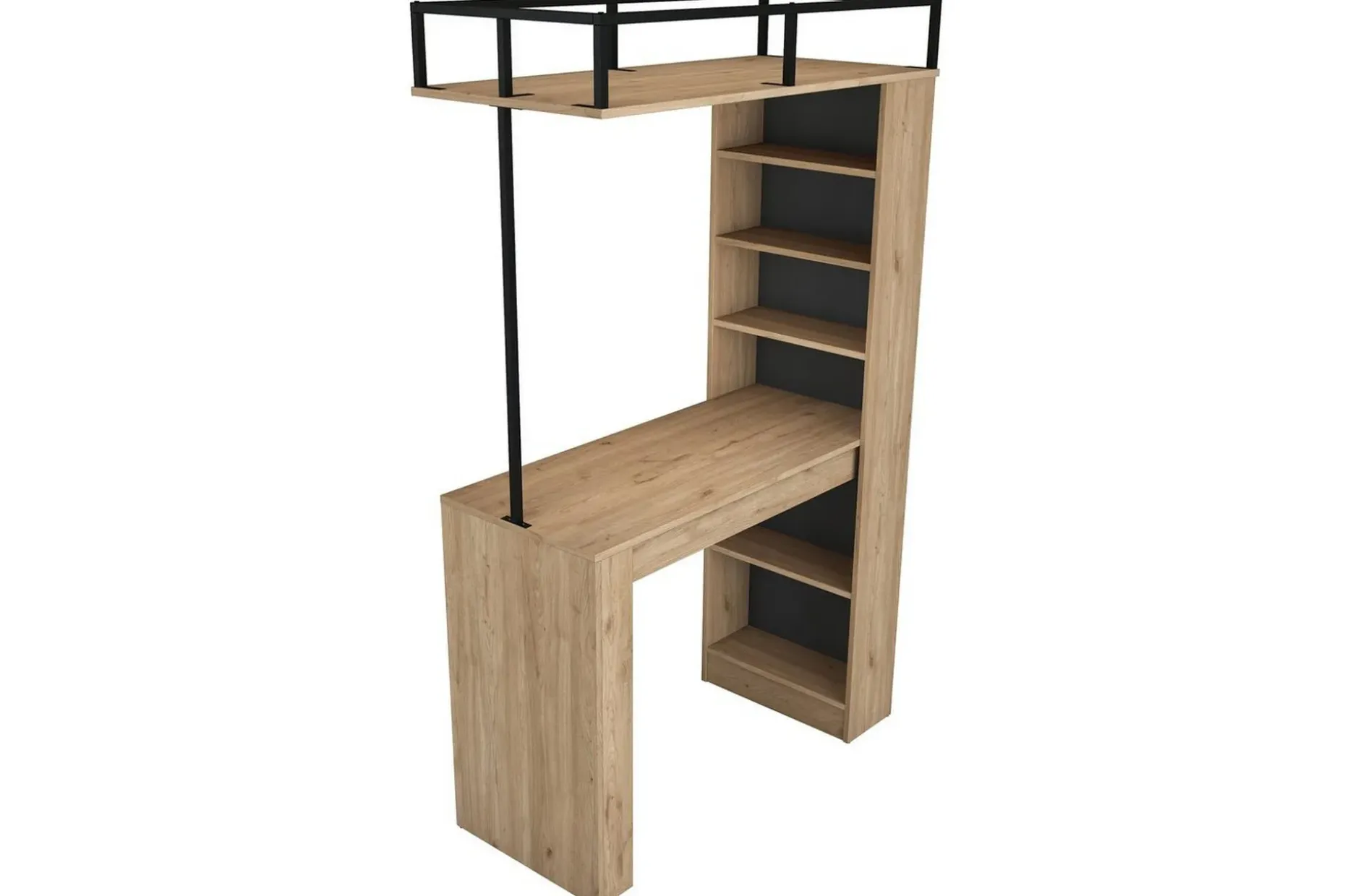 Spisebord Beloumont Valnøtt / Svart