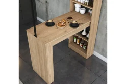 Spisebord Beloumont Valnøtt / Svart