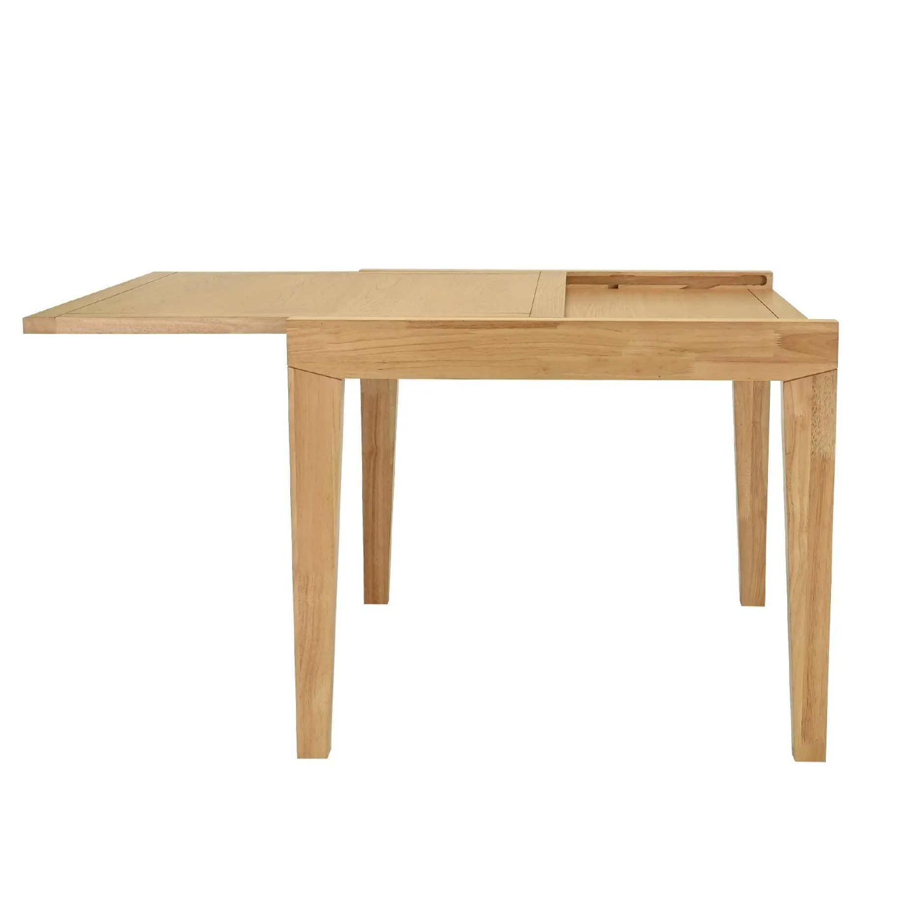 Spisebord HOME4YOU Bowen 90+90x90x76 cm Eik
