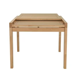 Spisebord HOME4YOU Bowen 90+90x90x76 cm Eik