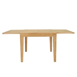 Spisebord HOME4YOU Bowen 90+90x90x76 cm Eik