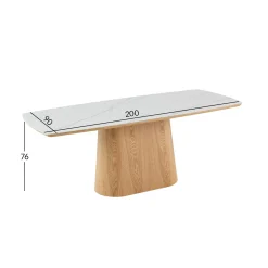 Spisebord HOME4YOU Chase 200x90x76 cm