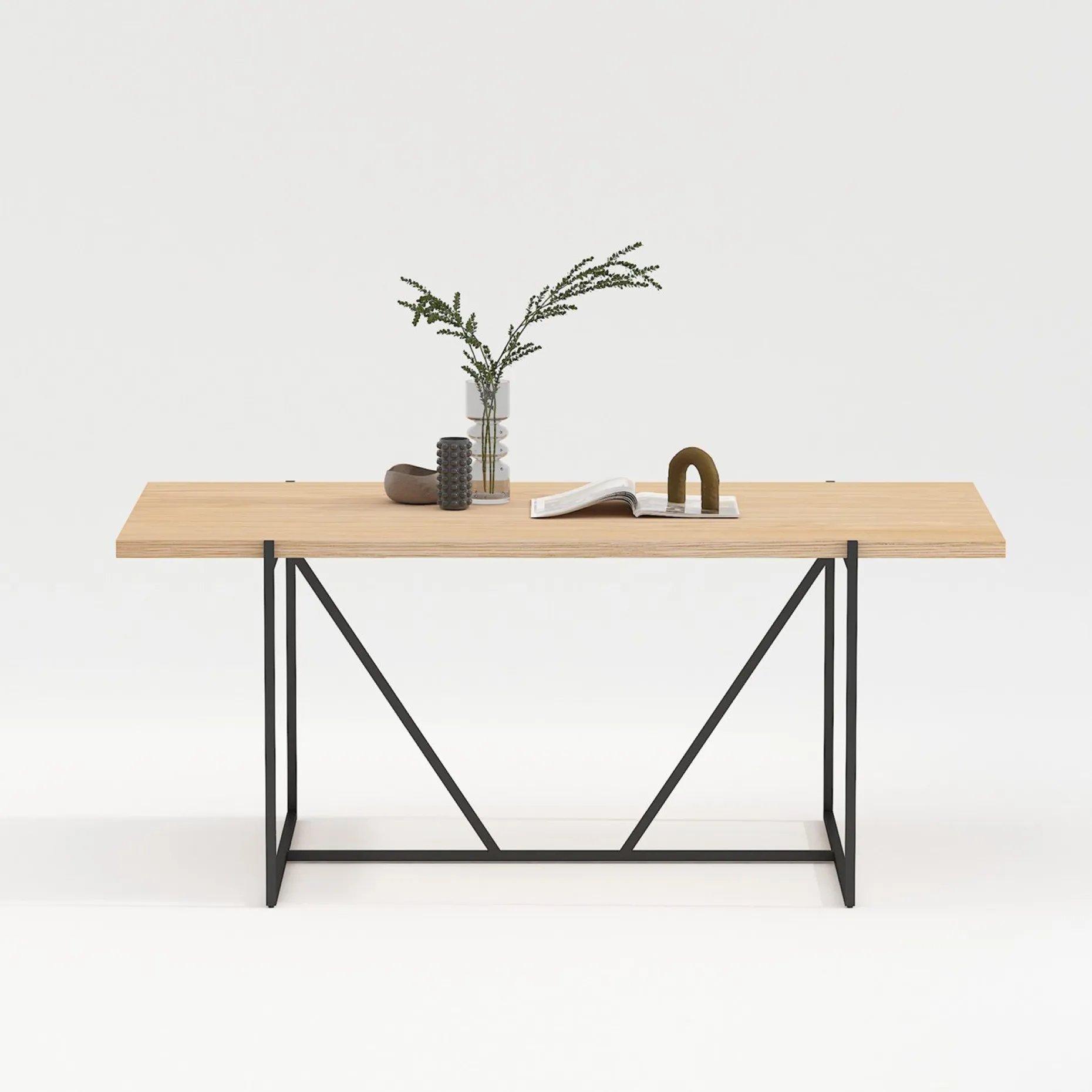 Spisebord HOME4YOU Cindy melamin eik 180x90x75 cm