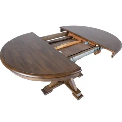 Spisebord HOME4YOU James D106+46x76 cm Rustikk eik