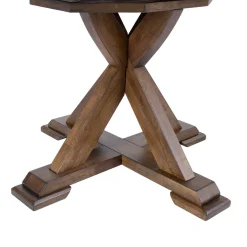 Spisebord HOME4YOU James D106+46x76 cm Rustikk eik